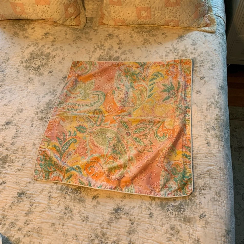 Vintage Ralph Lauren Paisley Euro shams